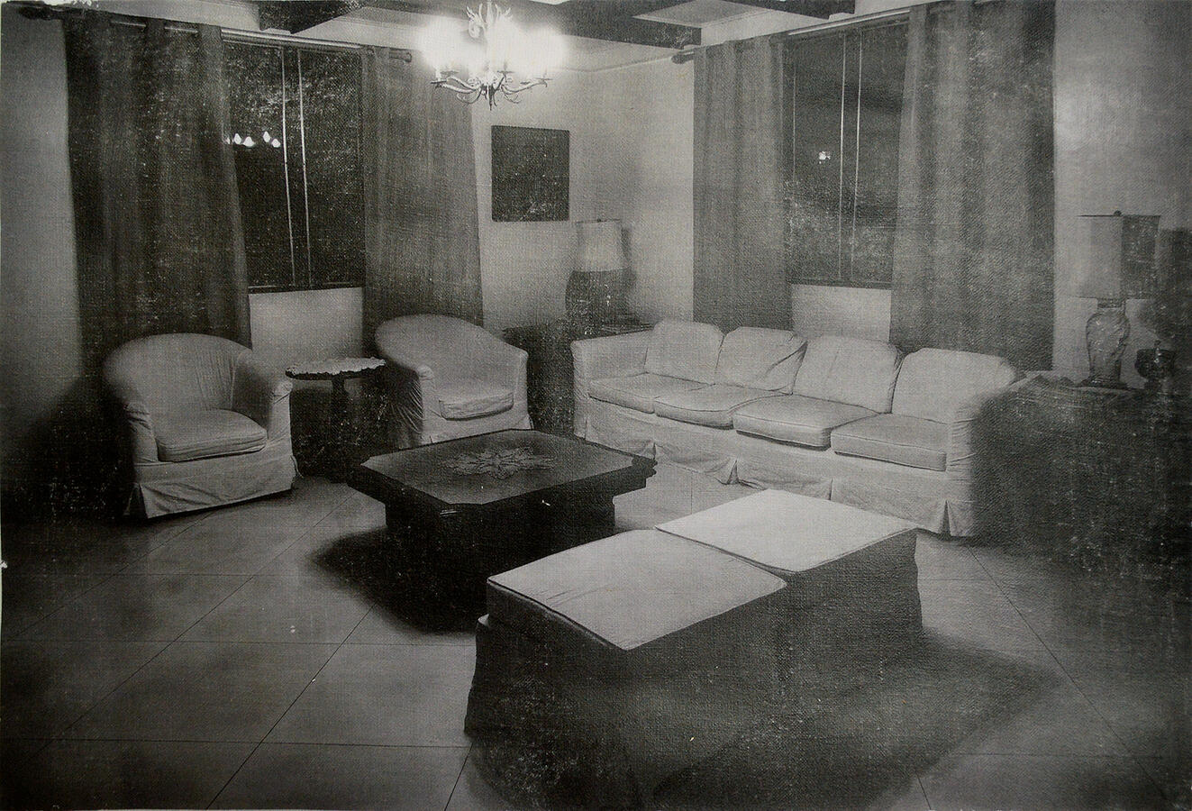 Haven in Balete Drive (Living Room) - Photo transfer on linen - 15.8 x 10.75 inches - 2018