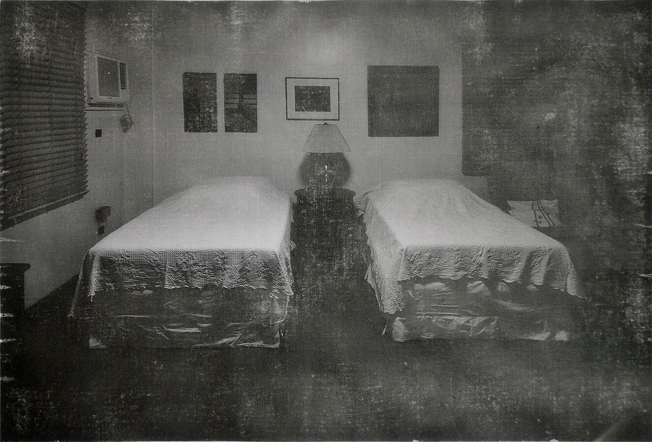 Haven in Balete Drive (Bedroom) - Photo transfer on linen - 15.8 x 10.75 inches - 2018