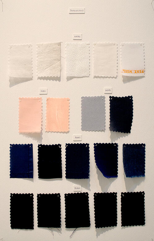 Swatch Catalog (Unidentified) - Textile on paper board - 22 x 14 inches - 2017