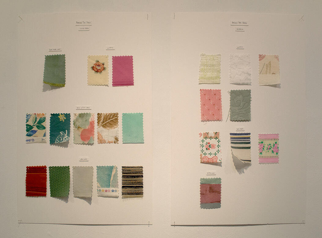 Swatch Catalog (Around The House) - Textile on paper board - 22 x 14 inches (each) - 2017