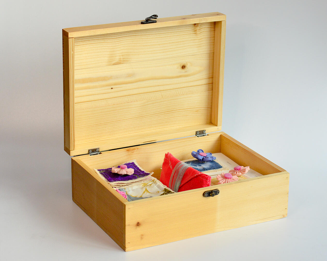 More of My Favorite Things - Wooden box, mixed media - 11 x 8 x 4.25 inches - 2021 for "texture/tendency", The Drawing Room