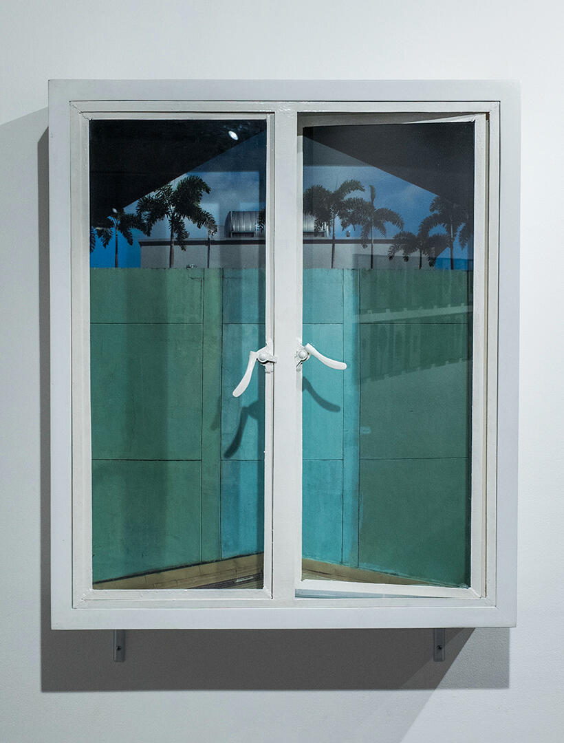 There Used To Be A View - Assemblage - 39.25 x 33.5 x 8 inches - 2017 for &quot;MOspace X Over Photography&quot;, MOSpace (photo courtesy of MO_Space)