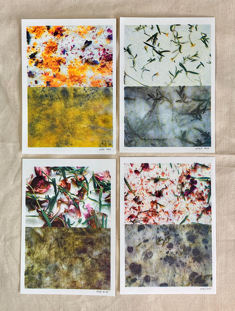 Before and After (Bundle Dye) - 4-color risograph - 8 x 5.5 inches (each) Edition of 14 - 2021