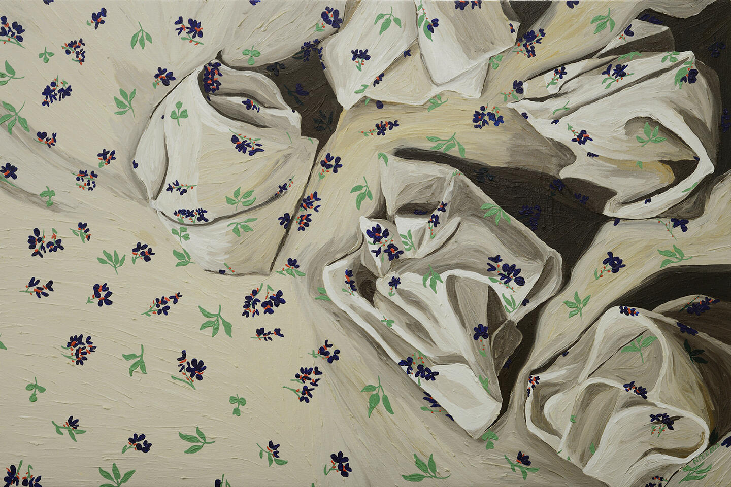 A time to keep silence, And a time to speak - Oil on canvas - 2 x 3 feet - 2022