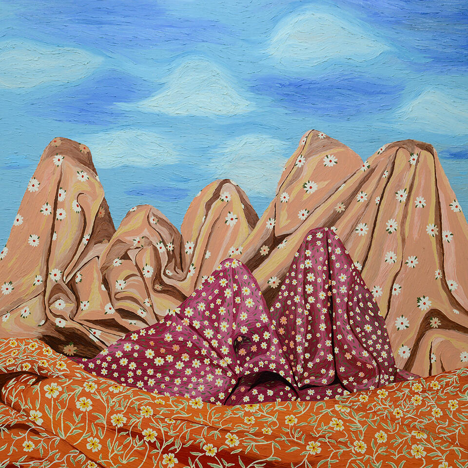 A time to mourn, And a time to dance - Oil on canvas - 5 x 5 feet - 2022