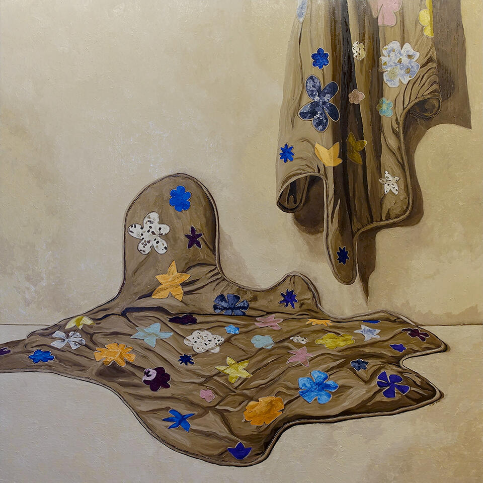 Still Life: Ground Cover - Oil on canvas - 6 x 6 feet - 2023