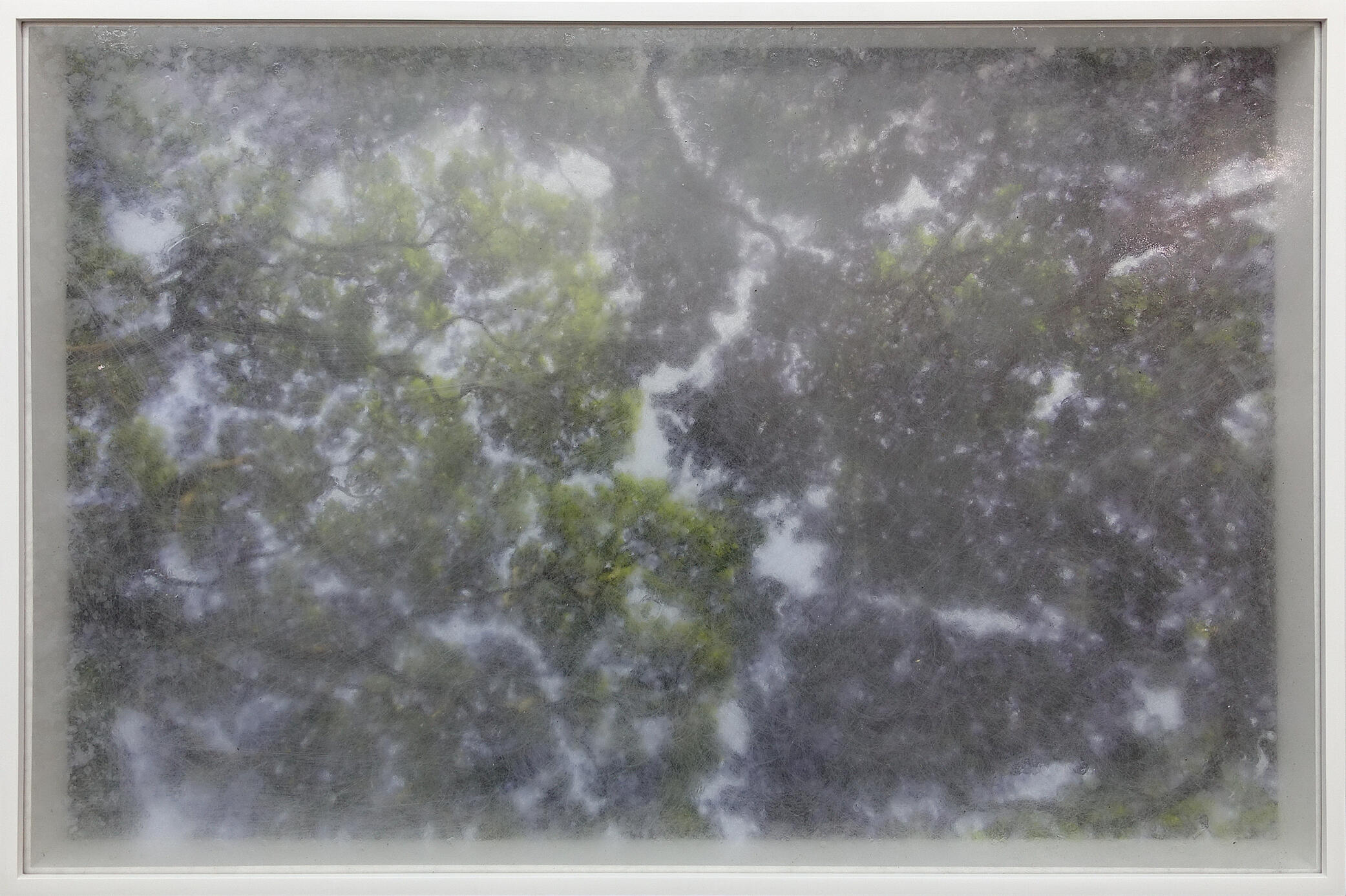A Glimpse of a View - Stained plexiglass, photograph, frame - 24 x 36 inches - 2024 for &quot;When Comets Land, Art Fair Philippines 2024&quot;, Tarzeer Pictures